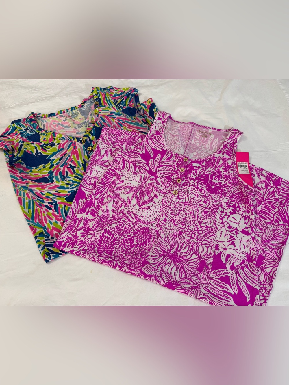Set Of Two Lilly Pulitzer Dresses Pink (NWT) Multicolor (NWOT) Size XXS
